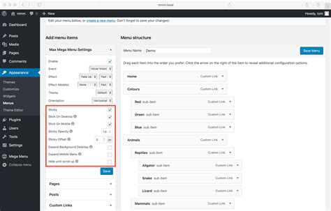 how to edit mega menu in wordpress